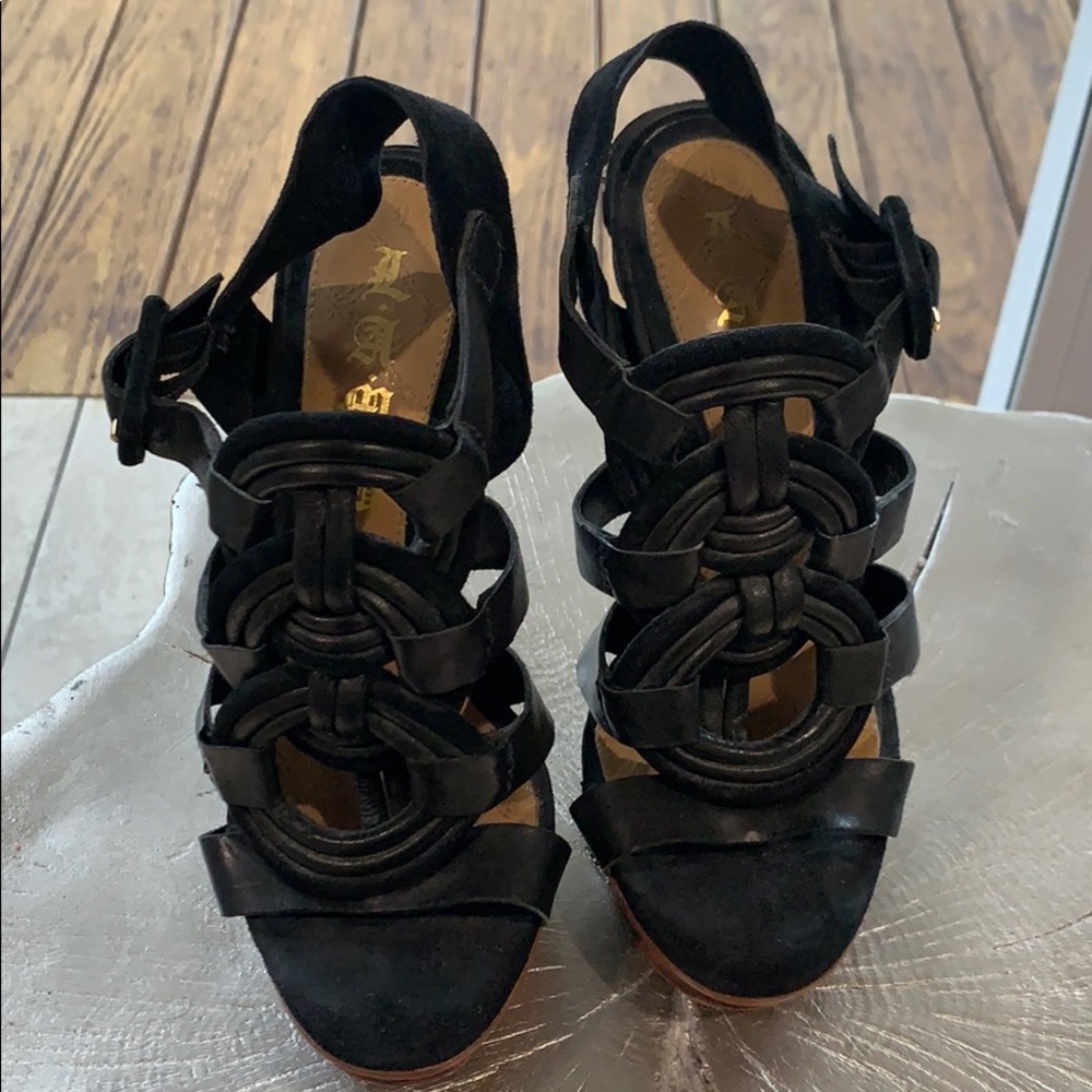 LAMB platform heels